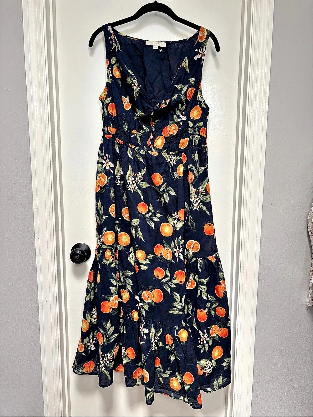 LOFT Oranges Maxi Dress